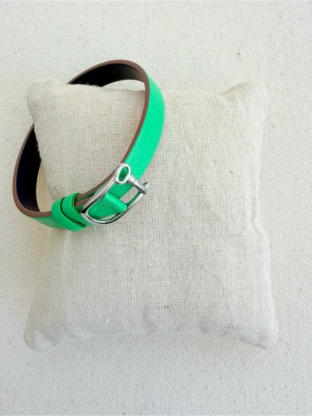 *Single Leather Reversible Band Bracelet* KEEP COLLECTIVE Retired *NIP* Green